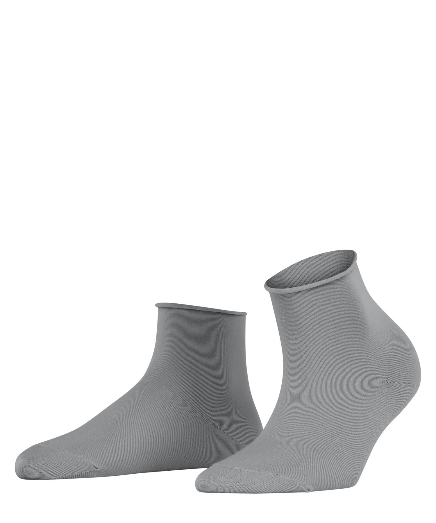 FALKE Women's Cotton Touch W Sso Thin Plain Socks 1 Pair, Grey Silver 3203, 2.5-5