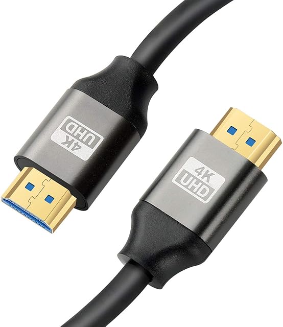 Aievrgad 4K HDMI Cable 5m, HDMI 2.0 Cable/lead, Ultra hdmi to hdmi cord high speed 18gbps, 4K, ARC, gold-plated for 4K TV/PS4 3D, Ethernet,Video return,UHD 2160p,HD 1080p,21:9,4:4:4,5meter,grey