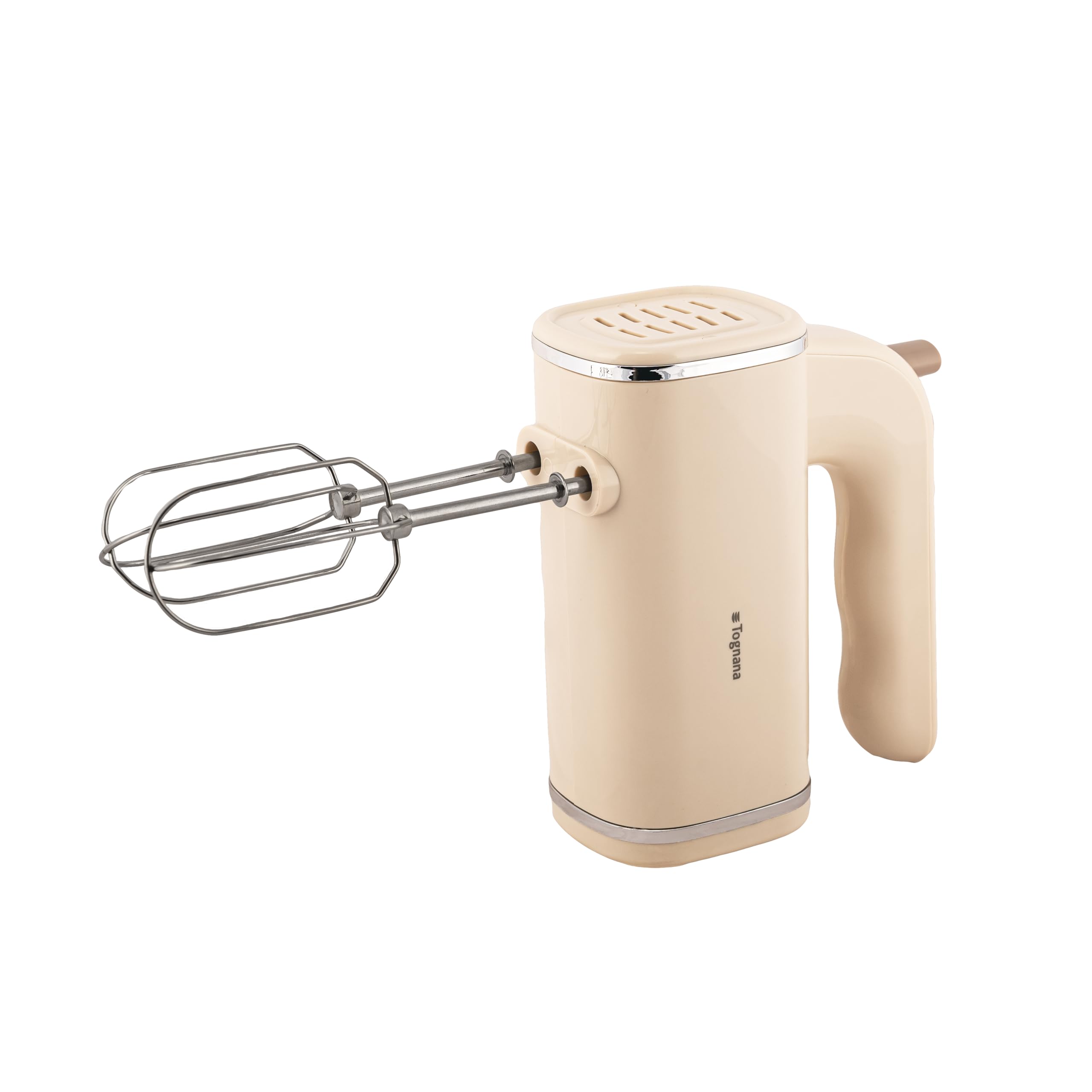 Tognana Iridea, Sbattitore elettrico da 250W con 5 velocità di lavorazione, plastica-acciaio inox, Champagne