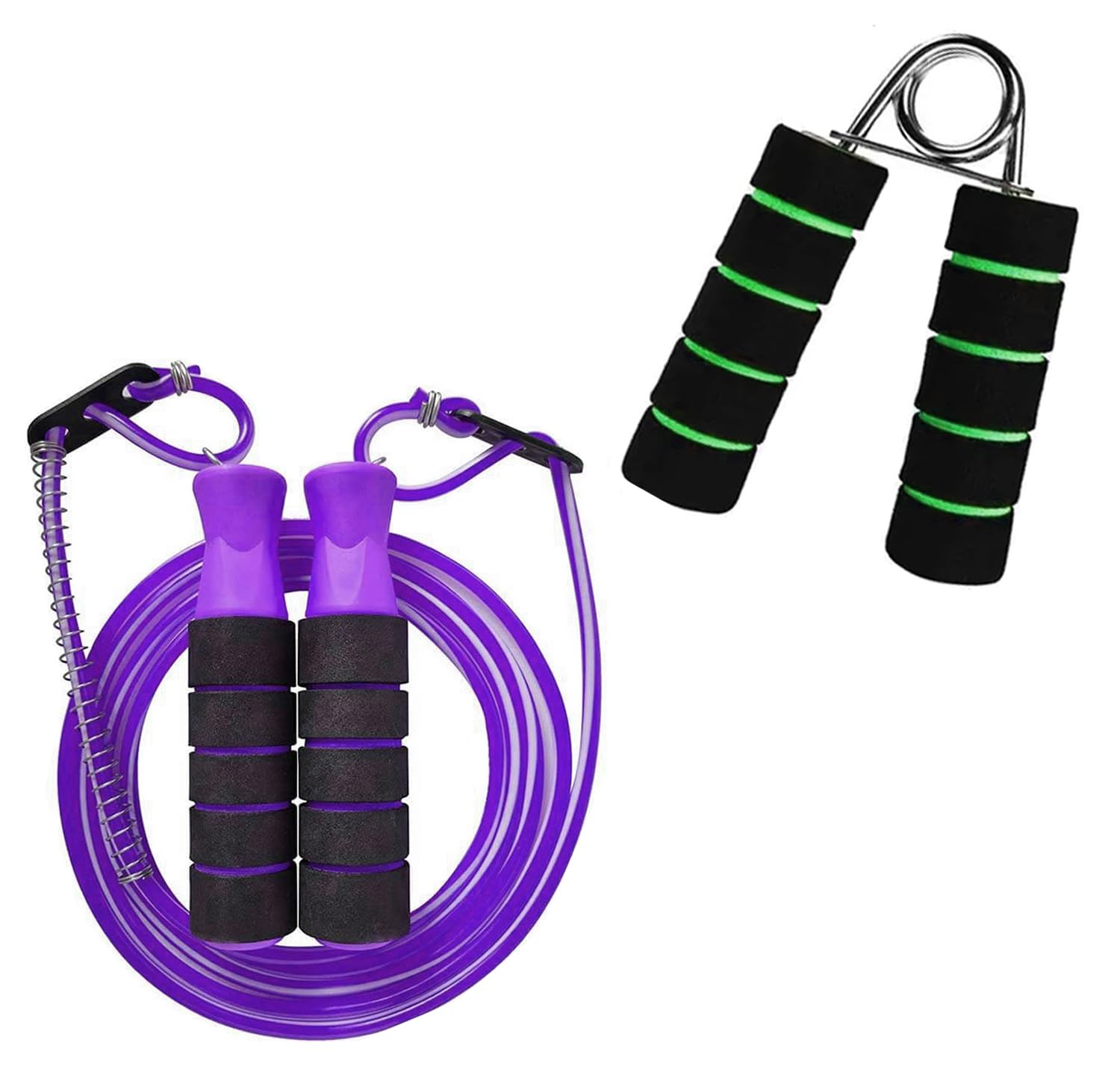Hand Exercise Gripper & Skipping Rope for Men and Women Jumping Rope With Adjustable Height Speed Skipping Rope for Kids, Women, Girls Rassi Jumping Men-image-27