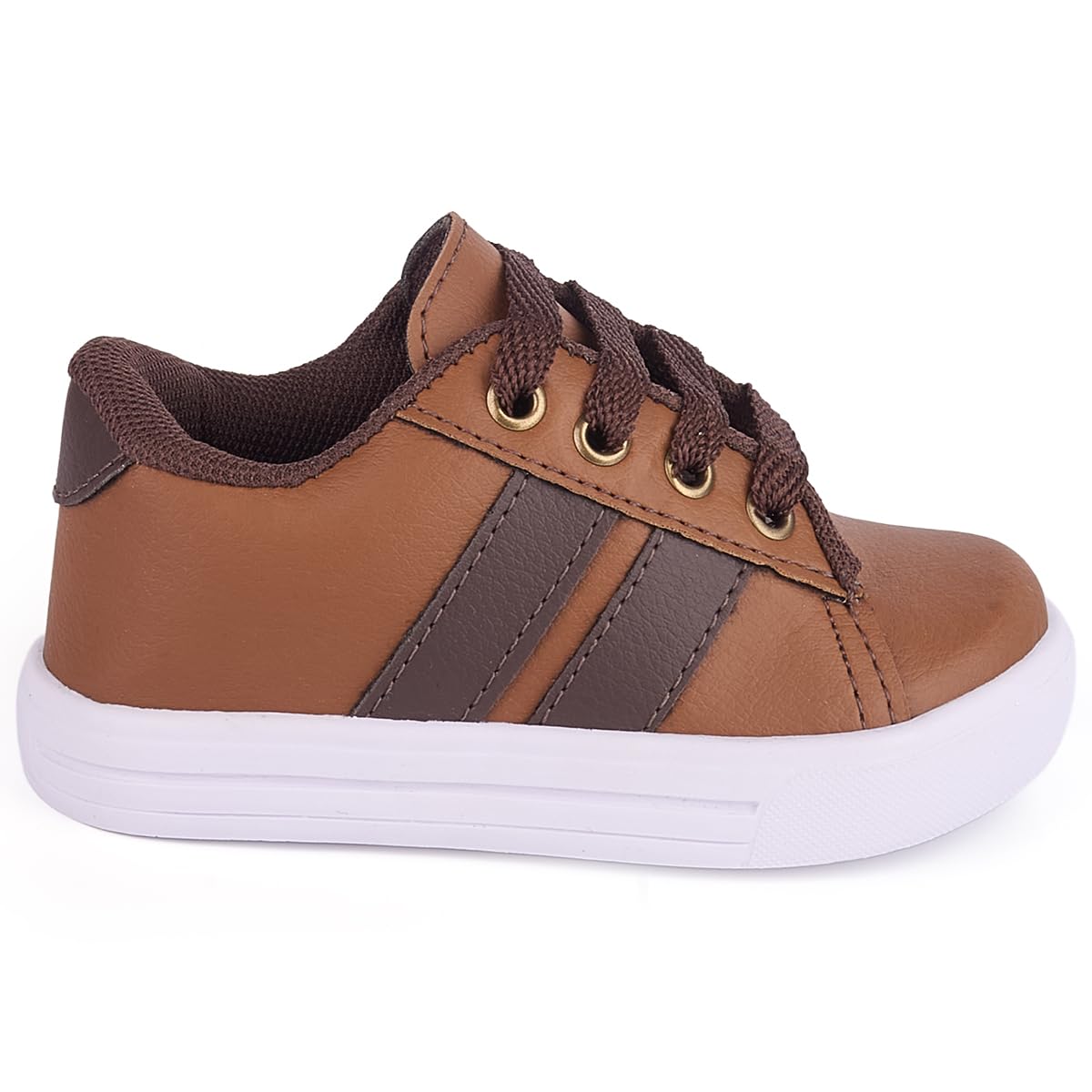 Tênis Infantil Casual Antiderrapante Couro Sintético Cadarço Marrom e Branco em promoção! Veja a oferta e mais achadinhos de Tênis Infantis 3 Hoje é o melhor dia para comprar Tênis Infantil Casual Antiderrapante Couro Sintético Cadarço Marrom e Branco com aquele preço maroto! Promoção! Aproveite a oferta! 3