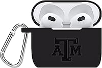 Vista 7 de AFFINITY BANDS Texas A&M Aggies - Funda de silicona grabada compatible con Apple AirPods Gen 1 y 2 (granate)