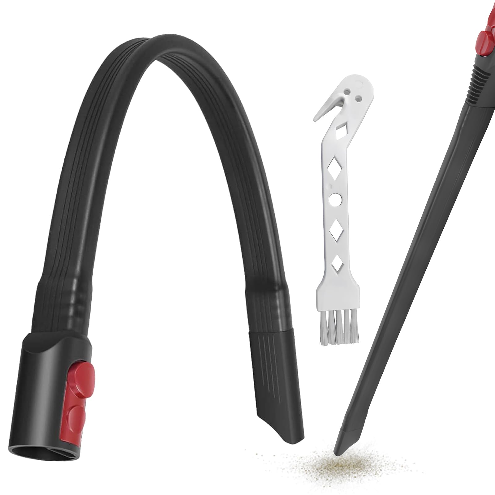 Bocchetta a Lancia Flessibile per Dyson V15 V12 V11 V10 V8 V7 Gen5 Aspirapolvere Accessori di Piatto lungo 58 cm Lungo di Estensione per Dyson