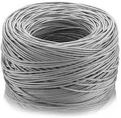 Cabo De Rede Internet 305 Metros Cat5e 4 Pares Cftv Utp Lan Cor:Cinza