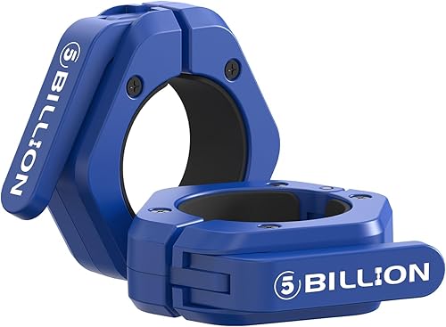 Abrazaderas olímpicas de barra de 2 pulgadas (par) collares de barra para levantamiento de pesas seguro, clips de peso de liberación rápida para