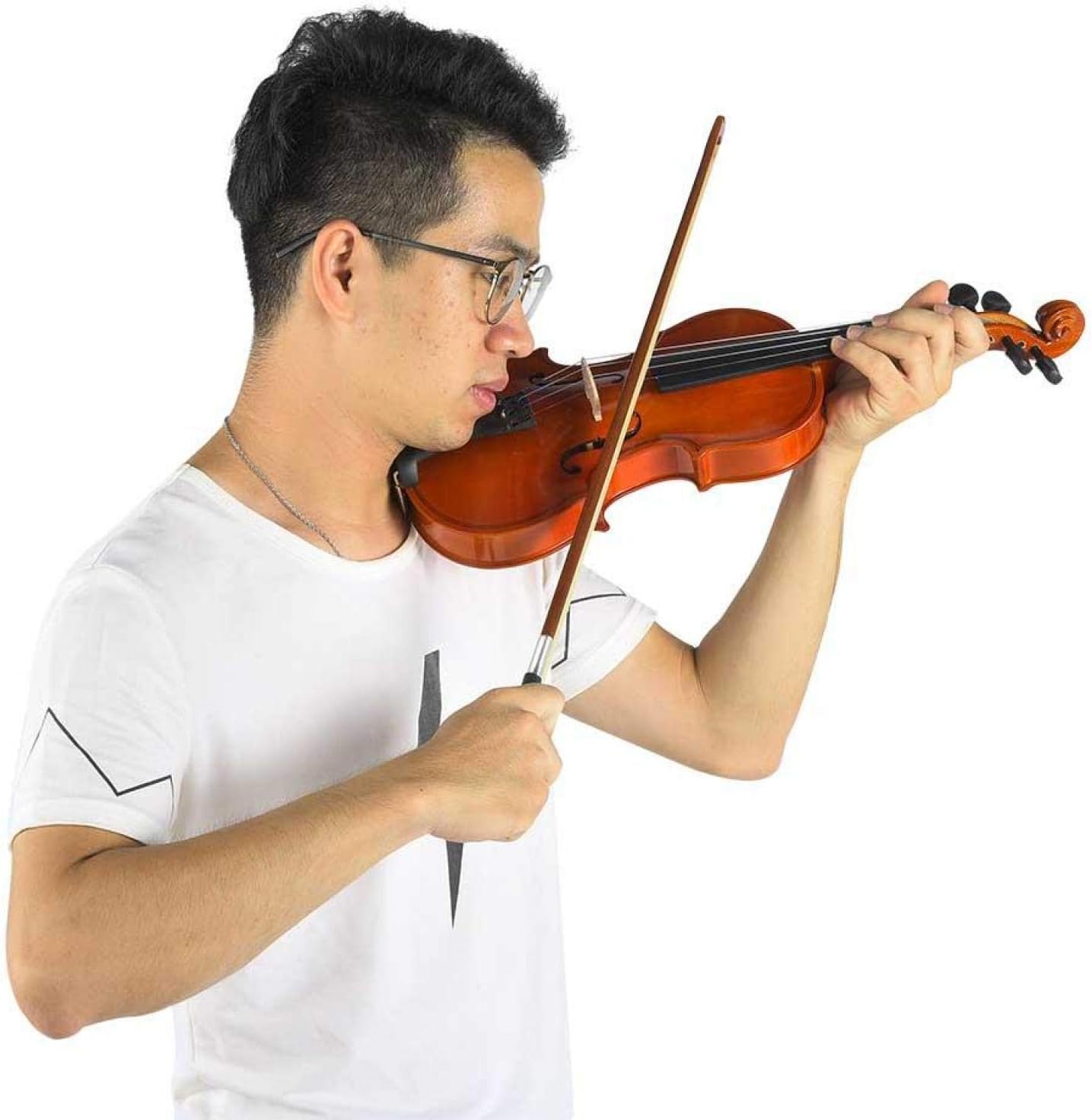 Violín acústico profesional 1/4 violín acústico para violines para practicar para amantes del violín(1/4)