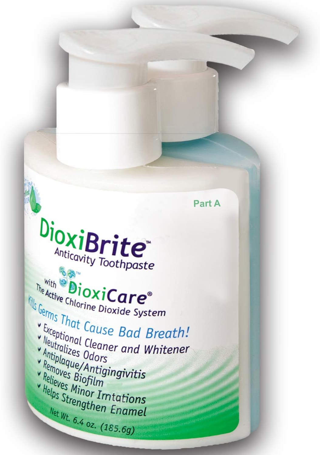 SDC - DioxiBrite 2-Component Toothpaste with Fluoride, 1-Pack | Mouth Freshening and Teeth Whitening Formula | Fights Plaque and Gingivitis | Prevents Cavities | Soothes Sore Gums | Berry/Mint Flavor