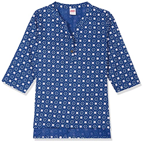Image of Amazon Brand - Jam & Honey Girl's Cotton Regular Short Kurti