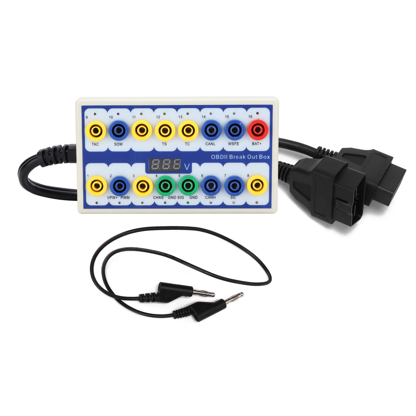 DUOYI OBD2 Breakout Box 16-Pin OBDII Protocol Diagnostic Detector Line Tester Car CAN Scanner Code Reader Diagnostics Cleanup Obdii Automotive Vehicl - View #2