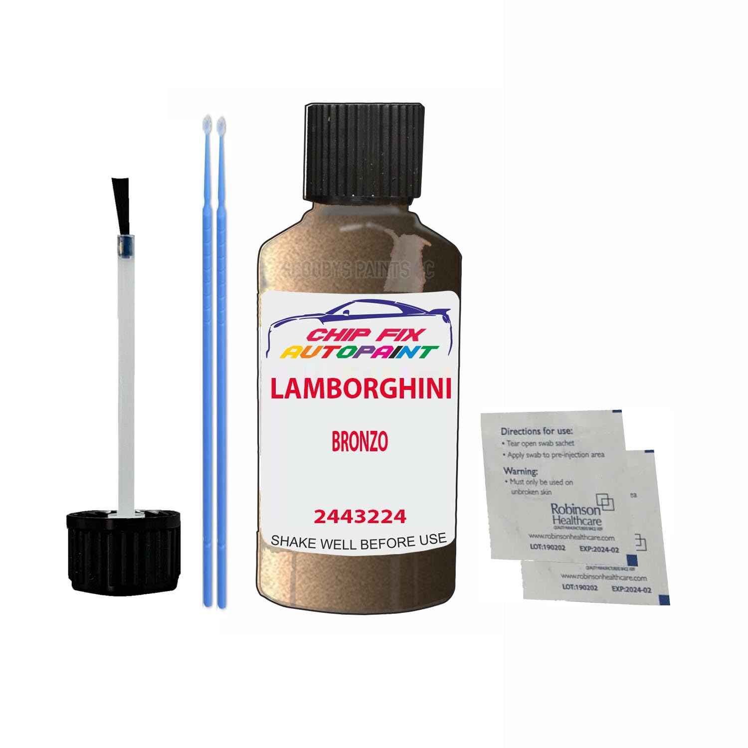 Scoobys Paints Back In The Mix Bronzo Touch Up Paint For Lamborghini 2443224 Metallic