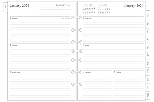 Day Planner Refills 5.5 x 8.5 2024