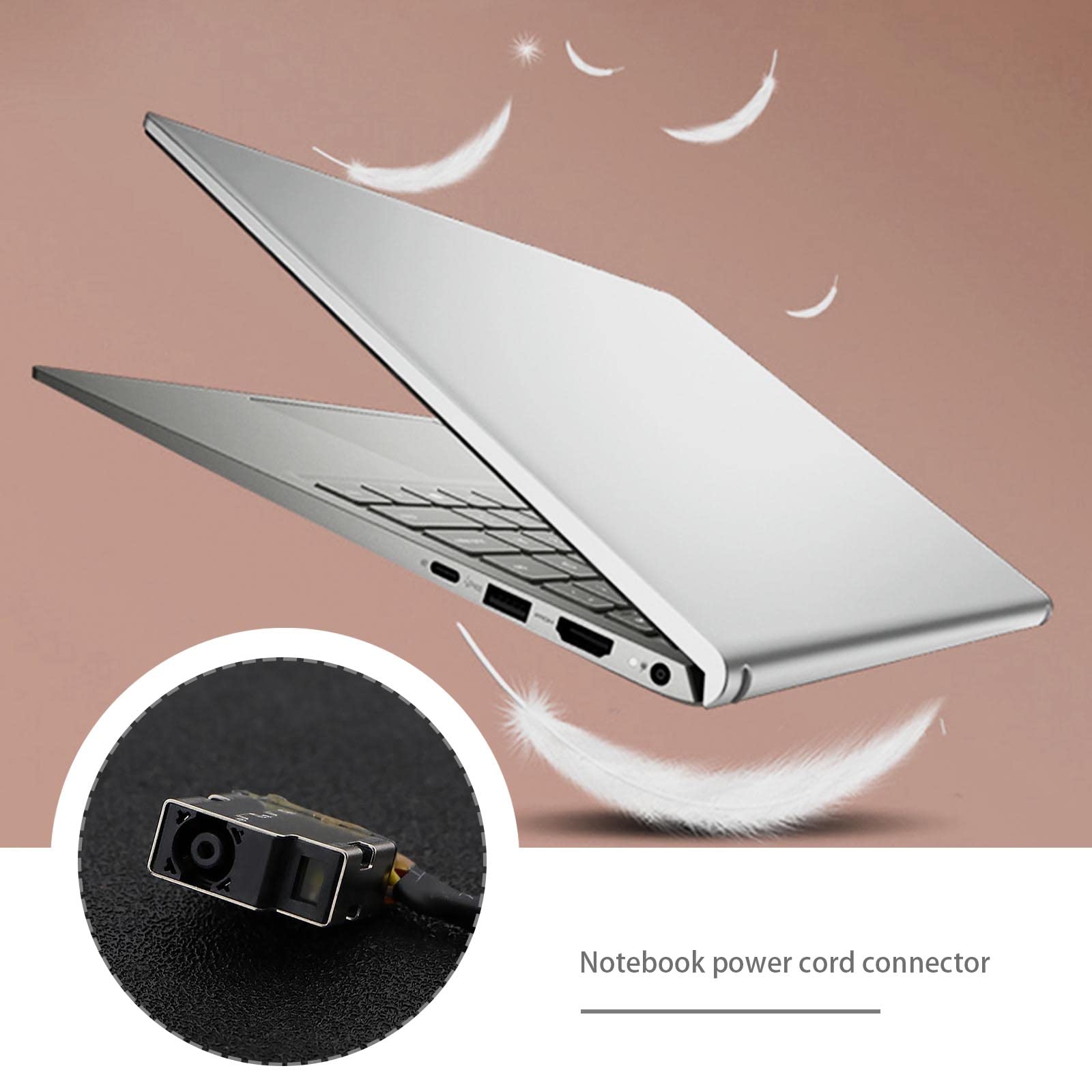Cablaggio jack di alimentazione CC per laptop sostutivo nel cavo per HP Omen TPN-Q173 15-BC 15-AX 15-AX030TX Ax019TX AX033TX 799751 -S50  7