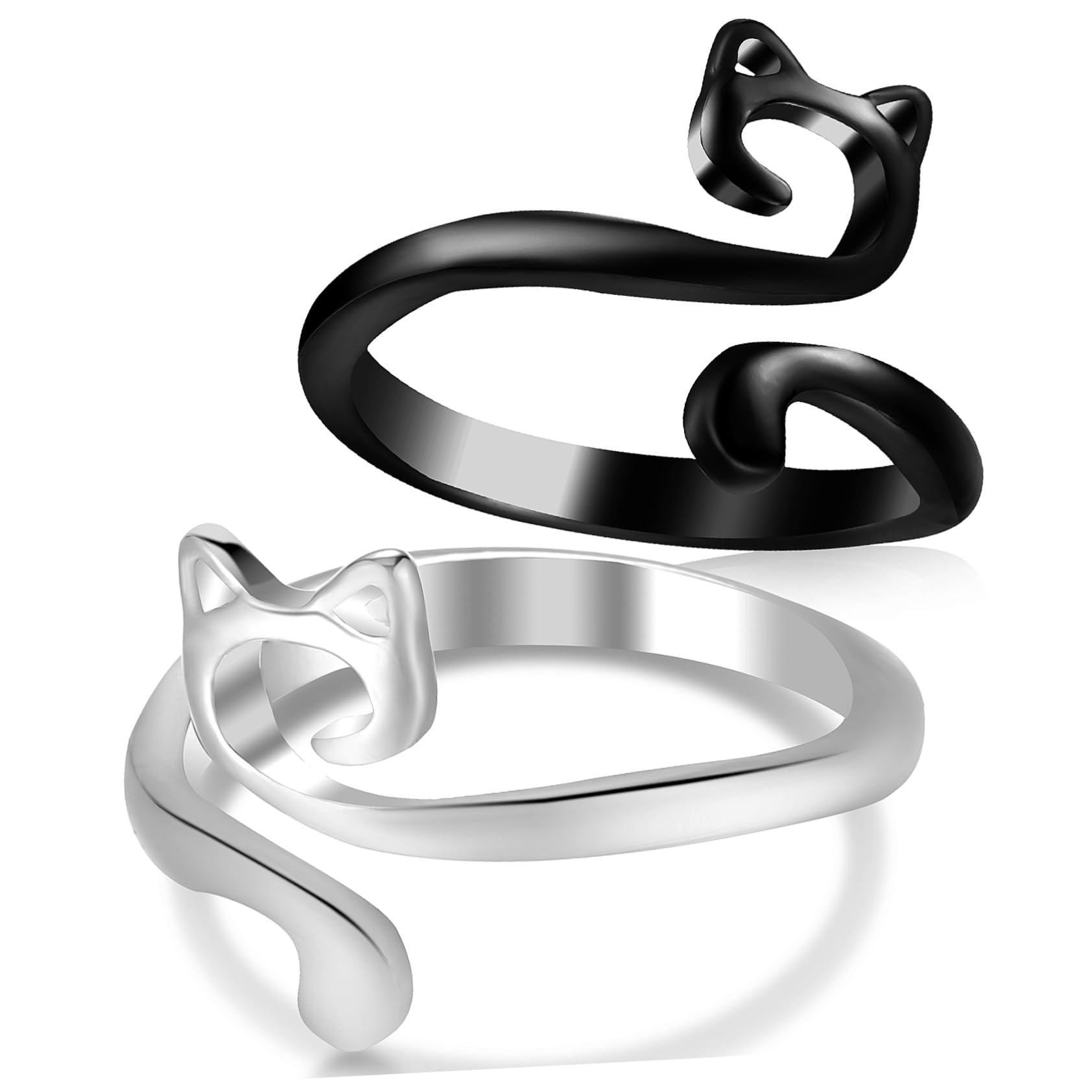 2 Pcs Braided Crochet Ring Crochet Yarn Guide Anti Rust Needles Rings Hooks Accessories Adjustable Knitting Tail Jewelry Tension Alloy
