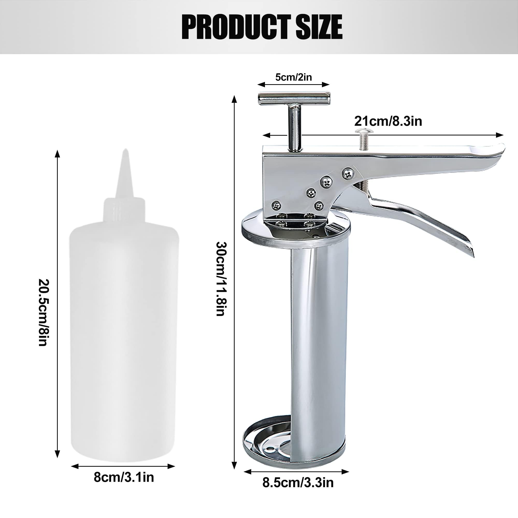 Pistola dispenser per condimenti da cucina, ideale per senape, salsa di pomodoro, aceto e condimenti per insalata