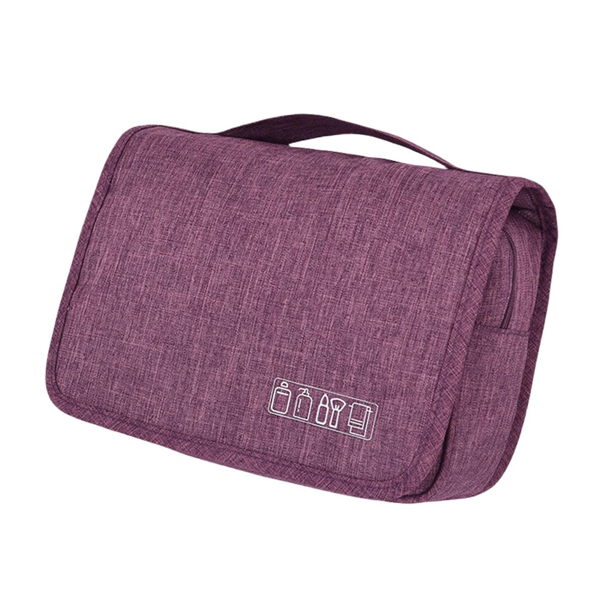 FAVORTALK Hanging Toiletry Bag Red Travel Bag for Toiletries Large Wine Wash Bag Waterproof Cosmetic Organizer for Men Women Zippered Shower Bathroom Bags 9.8x3.9x6.7 Inch - XSB12106 — view 14
