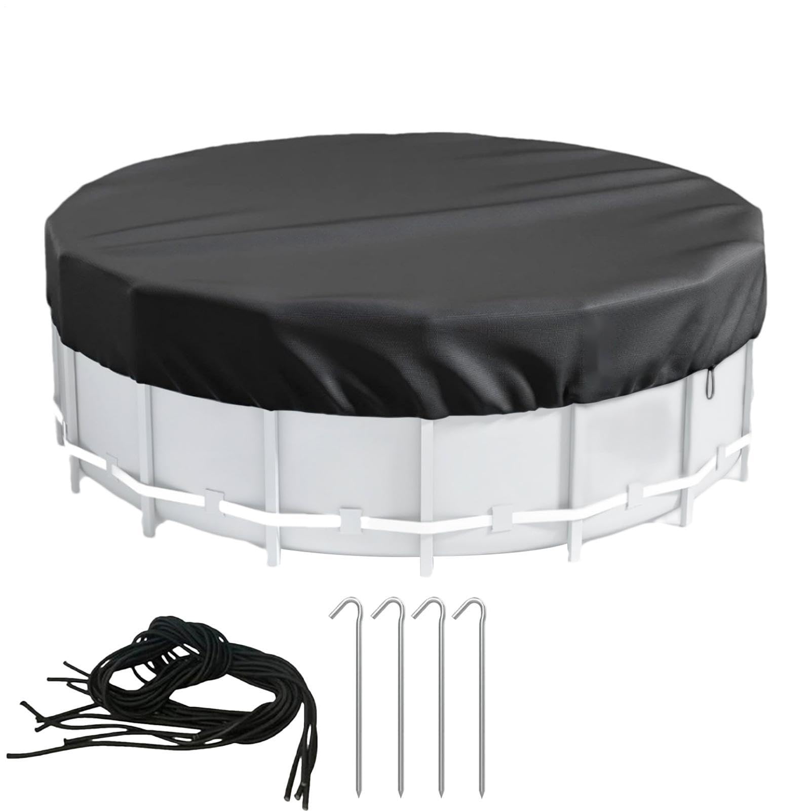 Trappola rotonda per piscina | Copertura impermeabile per piscina, patio, spa, campeggio, casa, cortile, giardino, patio