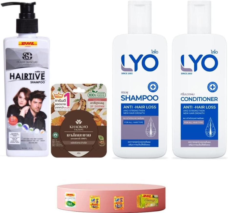 New Hairtive Shampoo 230ml Germany Reduce Hair Loss Speed Up Lyo Shampoo + Conditioner Anti Hair Loss Strengthen New Express Shipping by DHL BY BEAUTY GOOD SHOPS [GET FREE FOR YOU BEAUTY GIFTS]