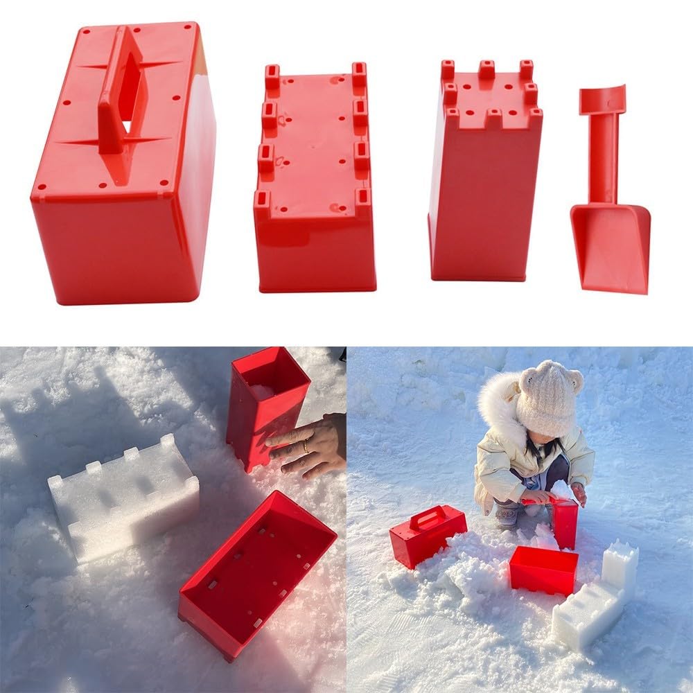 Activité de Plein air innovante : construisez Un château Unique avec Notre Ensemble Fabrication Briques Neige adapté aux Enfants