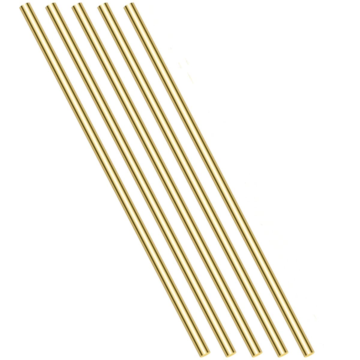 15pcs Brass Round Rods - 1/8 Inch Diameter X 2.4 Inch Length For DIY Crafts