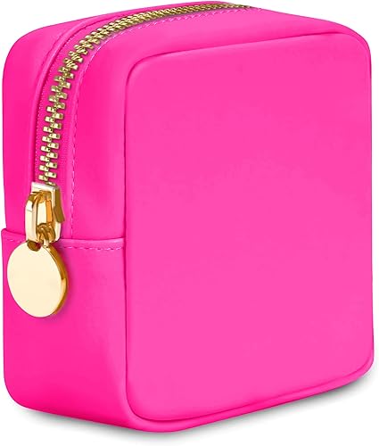 Bolsas de maquillaje para mujeres, Bolsa de maquillaje de nylon, Bolsa de maquillaje grande, Bolsa de maquillaje Preppy, Bolsa de maquillaje para