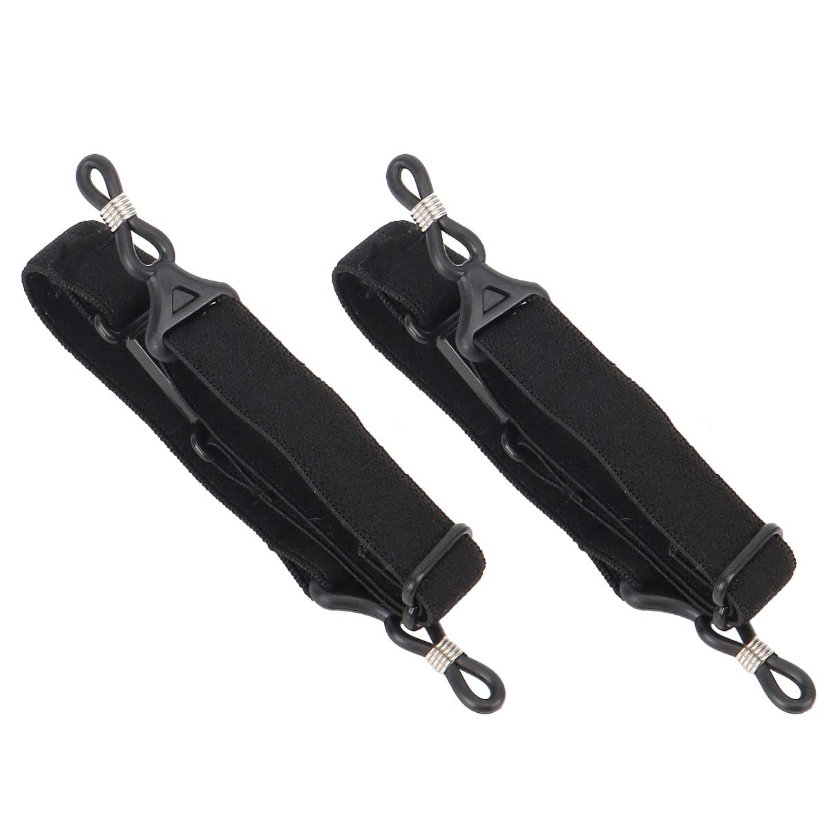 Deago 2 PCS Eye Glasses String Holder Straps - Eyeglass Straps Adjustable Eyewear Retainers Sports Sunglasses & Eyeglasses Holder Straps for Men Women (Black)