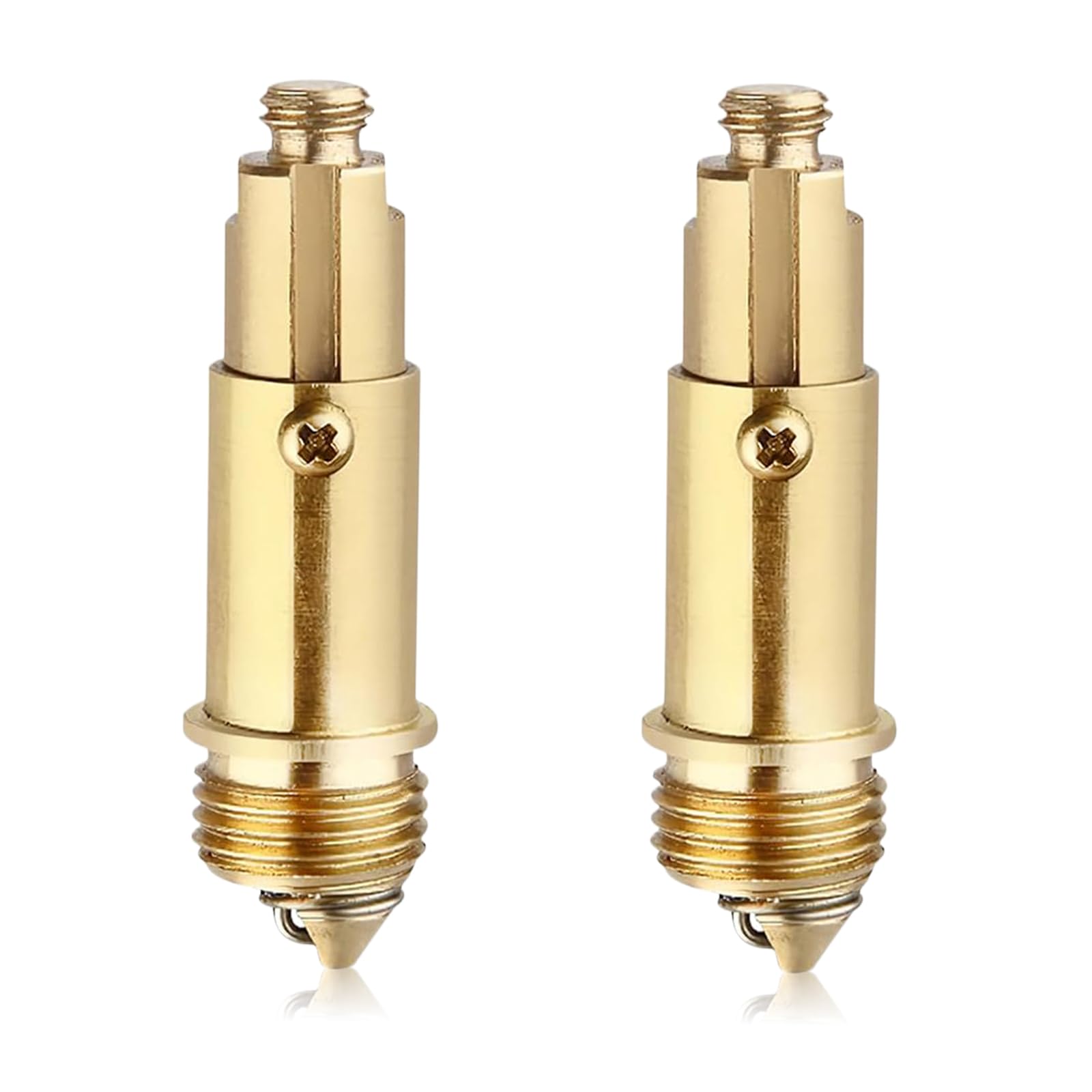 2 PCS Pop Up Sink Plug Replacement, Basin Pop Up Click Clack Brass Plug Bolt Assembly Slotted Plug Bathroom Sink Brass for Most Sink Basin Drain Stopper