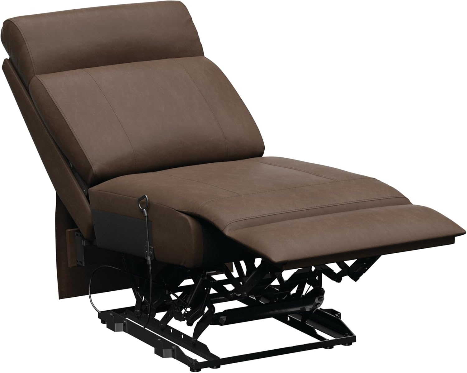 THOMAS PAYNE Signature Heritage Series Satula RV Theater Seating Armless Recliner with Manual Recline, High-Density Foam Cushioning, Dual Cupholders - 2024044094