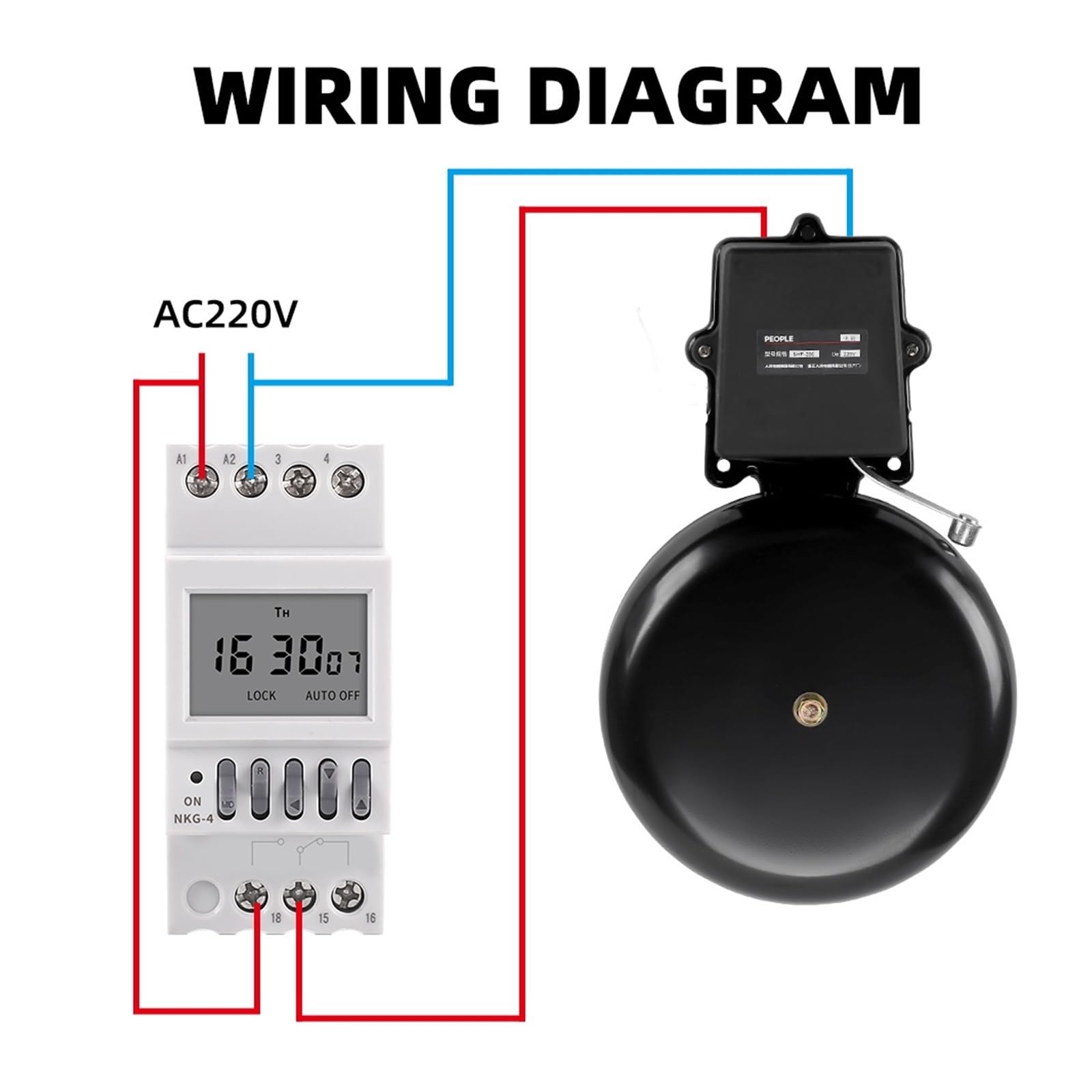 microcomputer Interruttore timer Interruttore timer su guida Din Controller campanello scolastico Interruttore orario elettronico programmabile settimanale digitale Timer suoneria automatica campanell