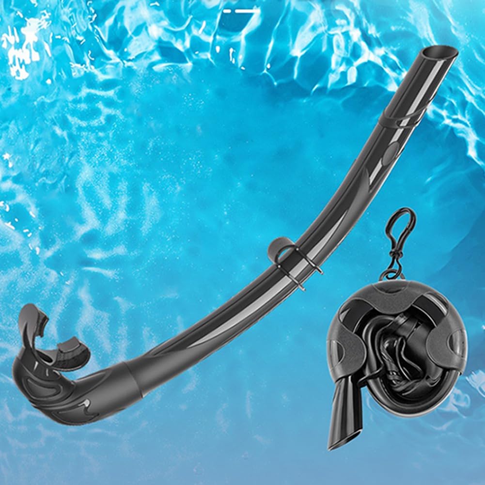 Tskcvy Soft Silicone Diving Snorkel, Portable and Foldable Design, Easy to Breathe, Suitable for Free Diving and Swimming,B - Image 4