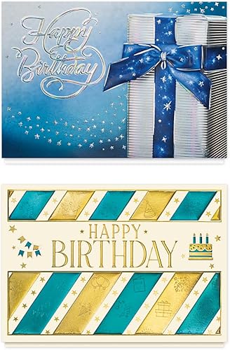 Miniatura 3 de Caja surtida de tarjetas para todas las ocasiones (35 tarjetas), papel de aluminio y relieve (toda ocasión 2)