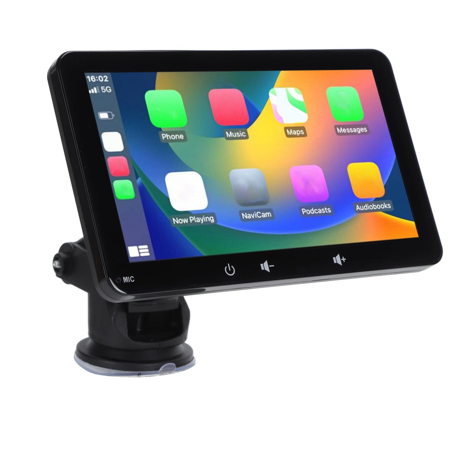 Portable Car Stereo for Hd for for Dash Auto Integration for Vehicle Apple, in Dash Dvd Video Receivers (W507D Suction Cup Bracket)