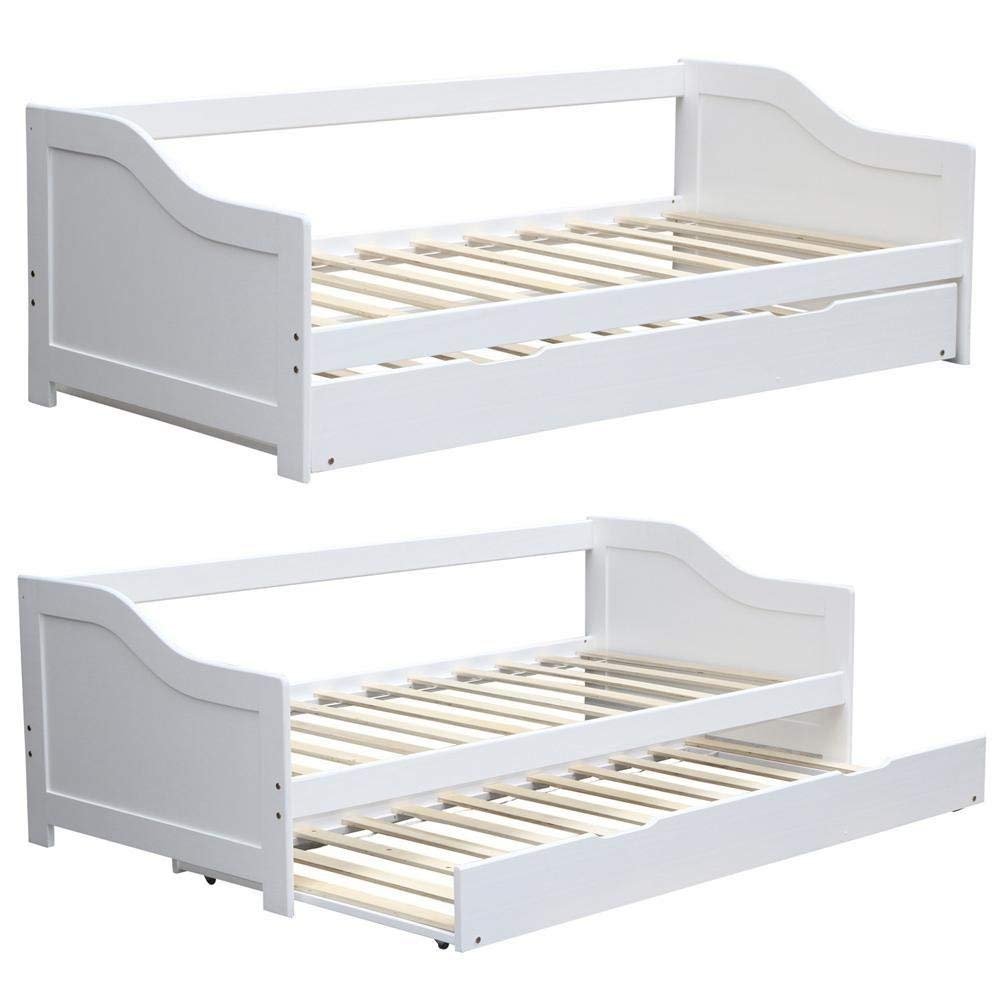 Buy KOSY KOALA WHITE WOOD SINGLE 3FT DAYBED WITH PULLOUT UNDER BED