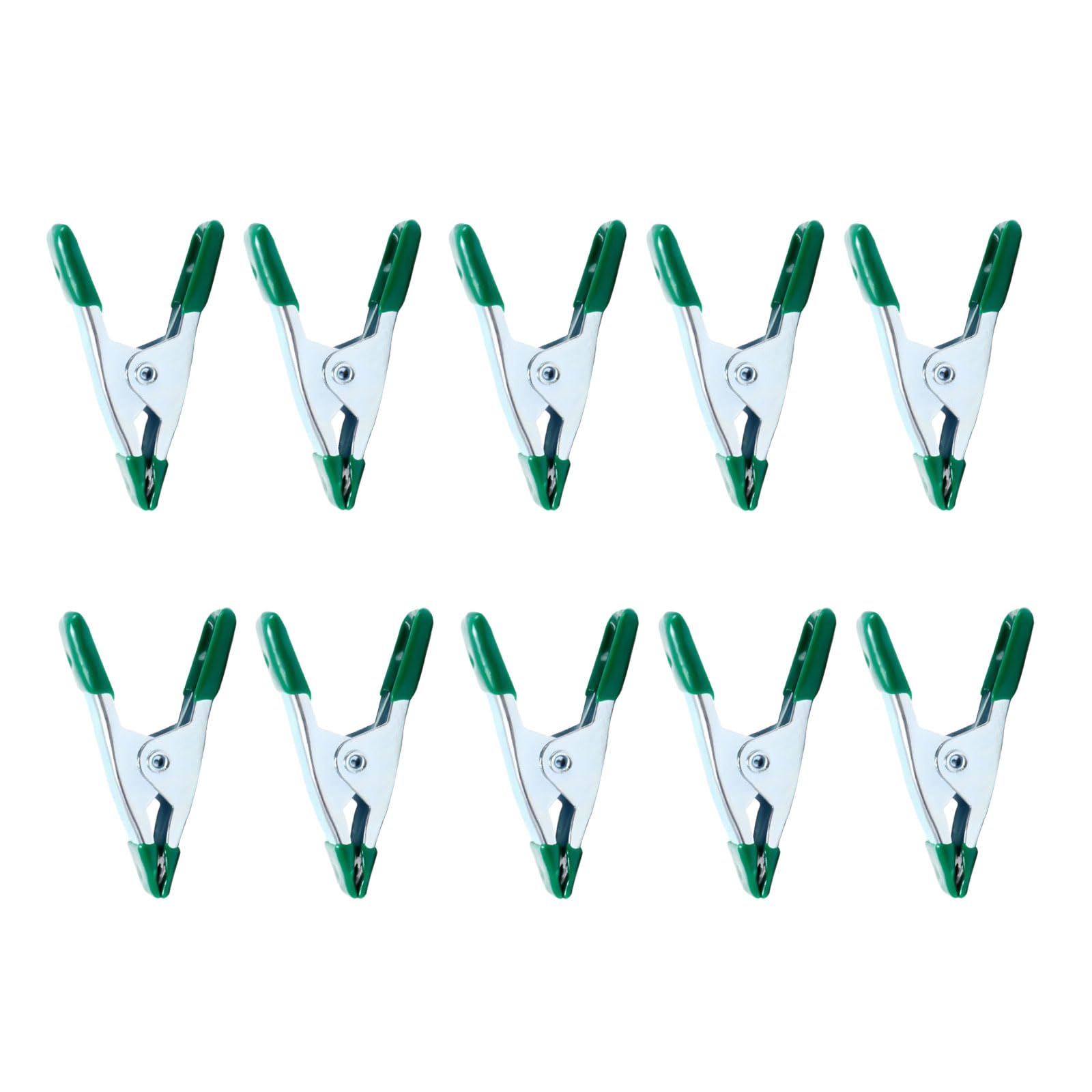Sxrq 2 Inches Green Multipurpose Nylons Spring Clamps For Woodworking Projects Tent Assembly Furniture Making Reinforced Nylons Portable Workshop Clamps Ergonomic Spring