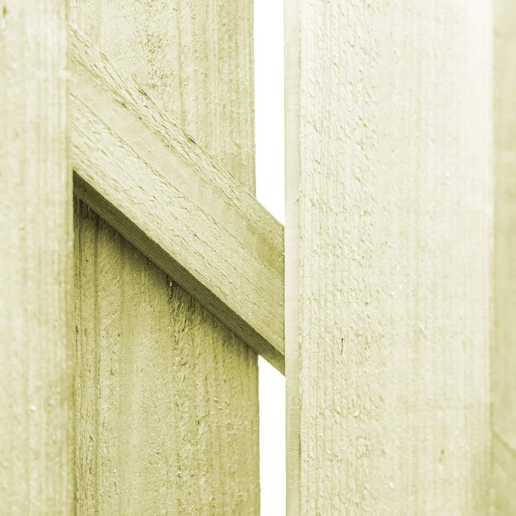 Festnight Gartentor Zauntor Imprägnierte Kiefernholz Eingangstor 100 x 100 cm Gartentür Zauntür Gewölbtes Design für Garten Hof oder Terrasse