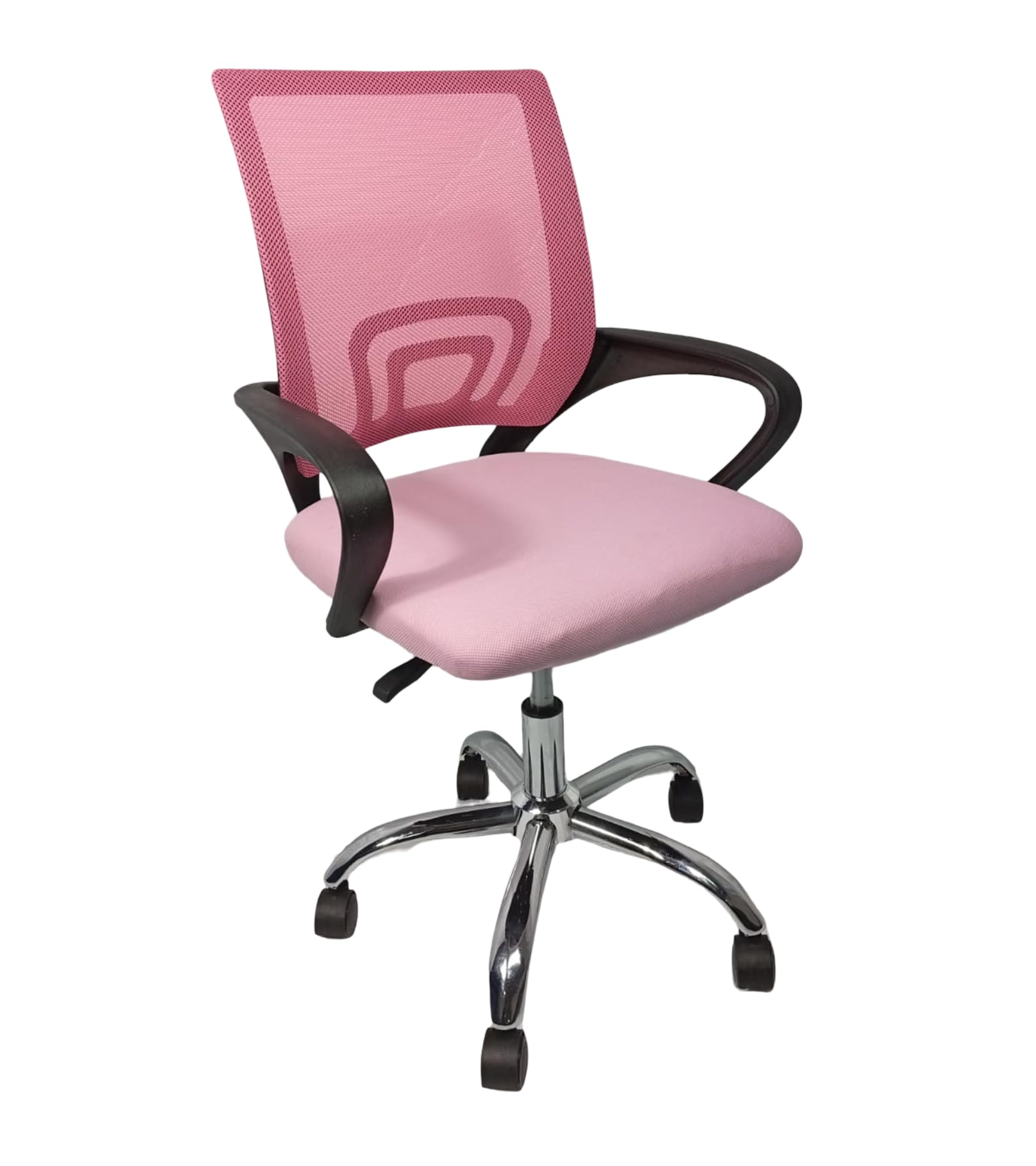 Home Heavenly® - Silla Escritorio Juvenil Nala, Silla Oficina giratoria y Regulable en Altura, en Tejido 3D. 100x52x56 cm. (Rosa)