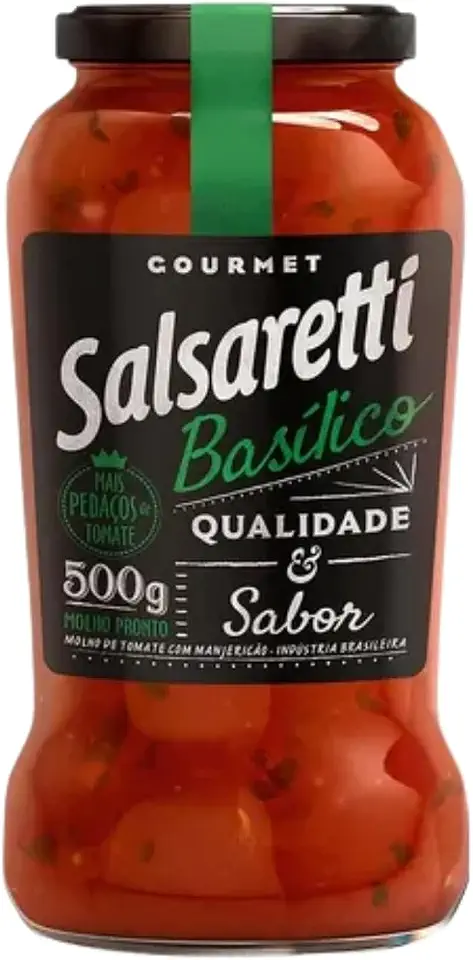 MOLHO DE TOMATE BASILICO SALSARETTI VIDRO 500g