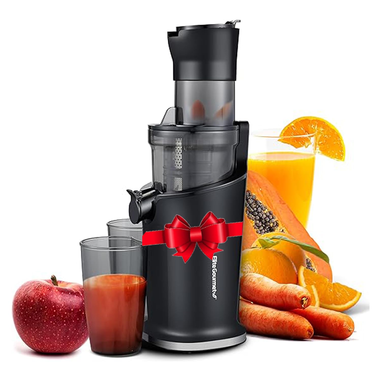 Elite Gourmet EJX017 Whole Fruit 3” Feeding Chute, Dynamic Masticating