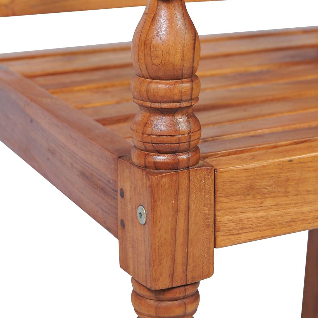vidaXL Teak Massiv Gartenmöbel 4-TLG. Batavia Sitzgruppe Lounge Gartengarnitur