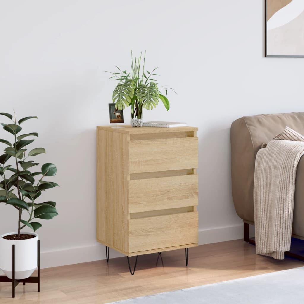 Armoire chêne Sonoma pour salle à manger et salon idéal comme buffet de service