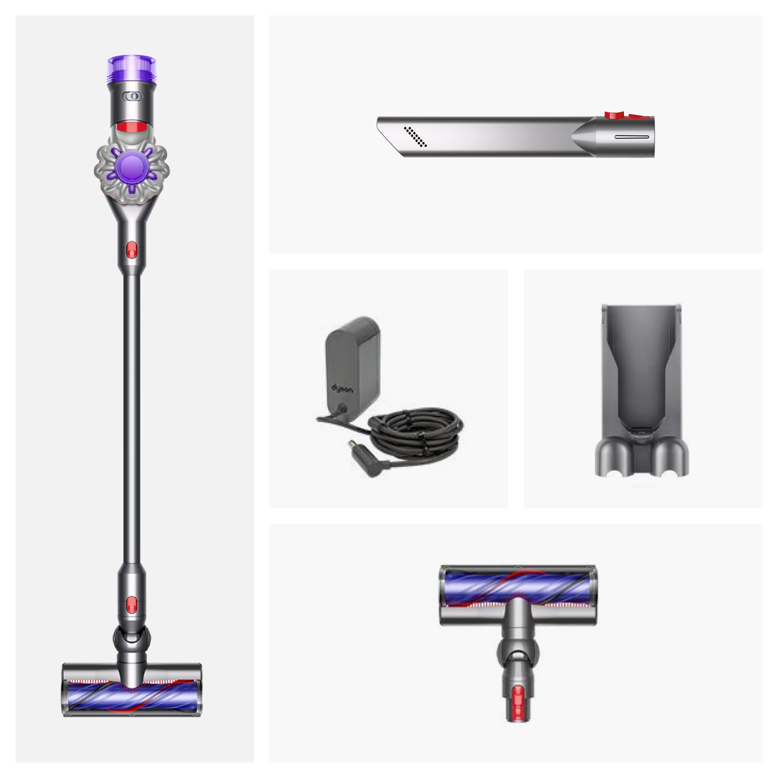 Dyson V8 Origin Aspirateur sans Fil, 130 AW, Jusqu’à 40 Min d’autonomie, Brosse Motorbar Anti-enchevêtrement, et Sol 2026
