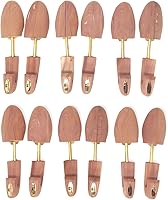 CedarElements Aromatic Red Cedar Shoe Trees - 6 Pairs Large Men's 10-11, Shape Retaining, Odor Absorbing