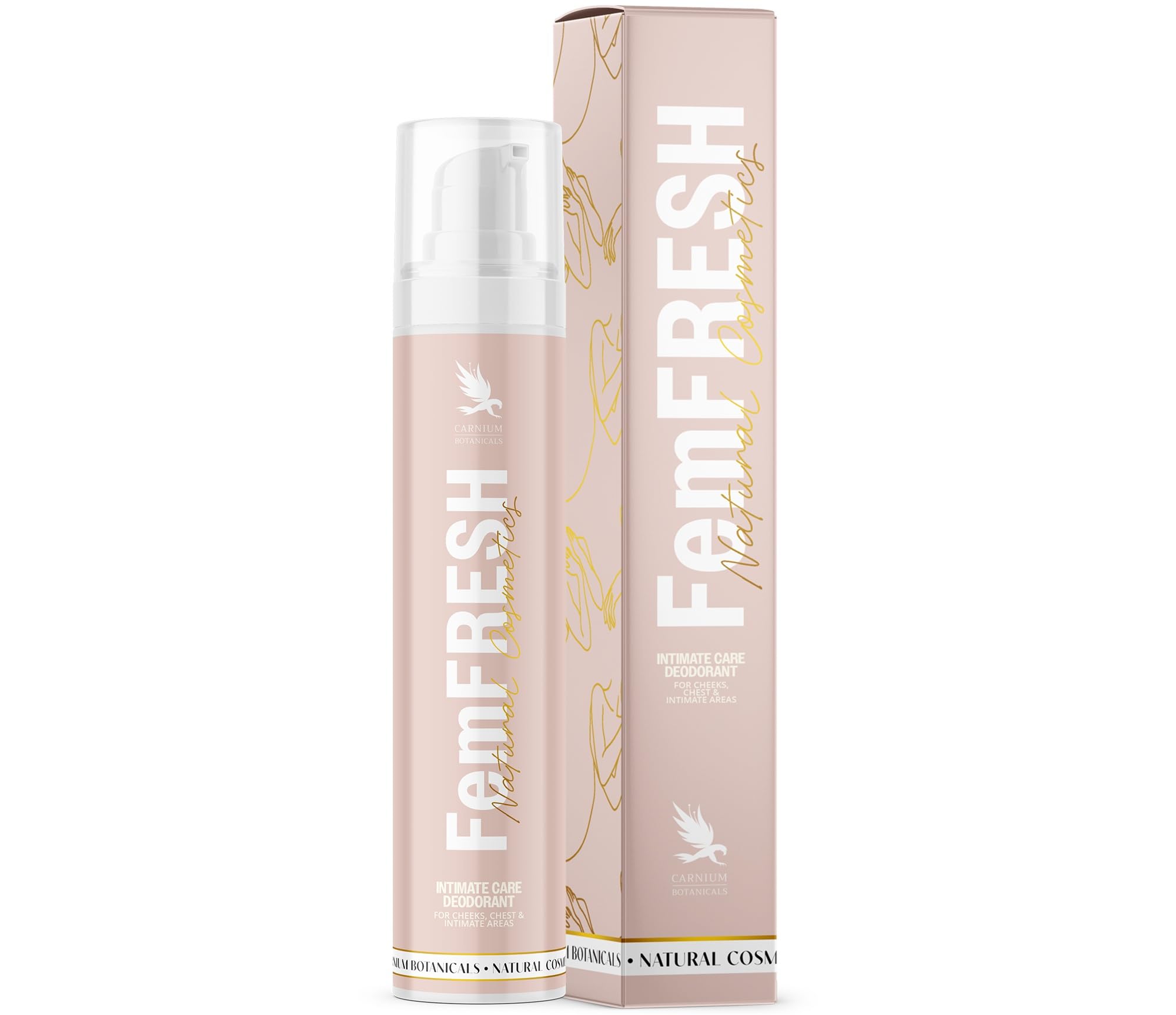 Carnium Botanicals FemFRESH – Crema Lenitiva per Igiene Intima Donna con Acido Ialuronico, Niacinamide & Aloe Vera – Crema Post Depilazione Idratante e Delicata – 50 ml