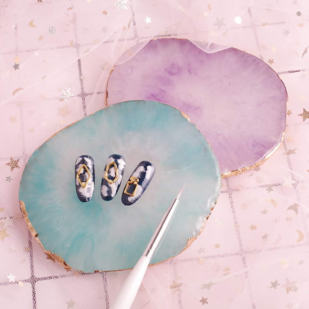 Amazon Forest ネイルアートパレット 天然樹脂ストーンネイル ジェルネイル パレット 両面パレット ディスプレイ アートプレート ミキシングパレット ネイル パレット マニキュアツール ピンク Forest ネイルアートパーツ 通販