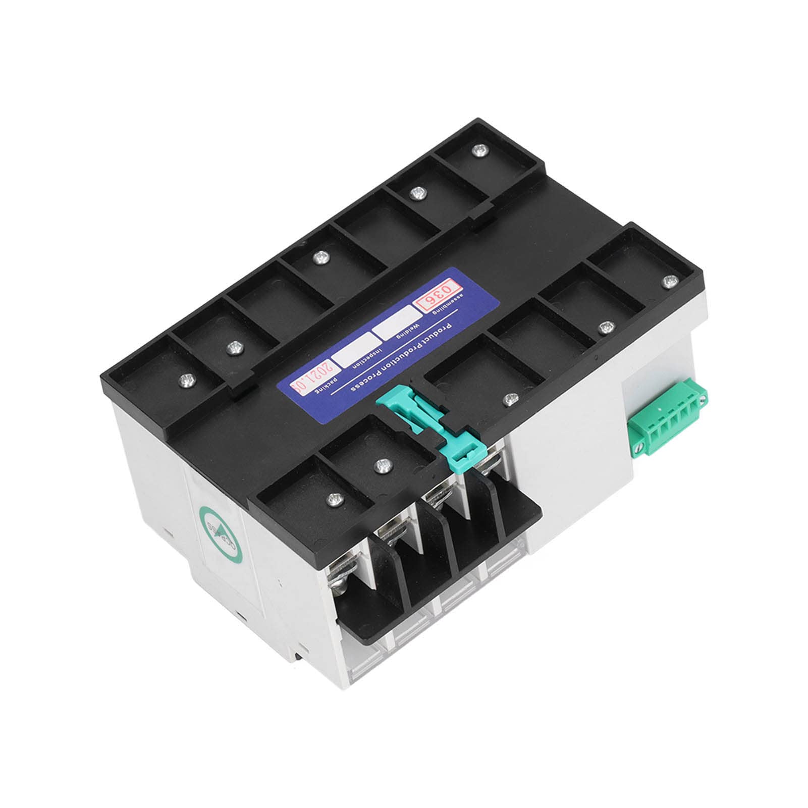 Interruttore di Trasferimento Automatico a Doppia Alimentazione AC 400V 4P 100A ATS PC Interruttore a Levetta di Commutazione Automatico Interruttore a Doppio Trasferimento per Elettricità Municipale