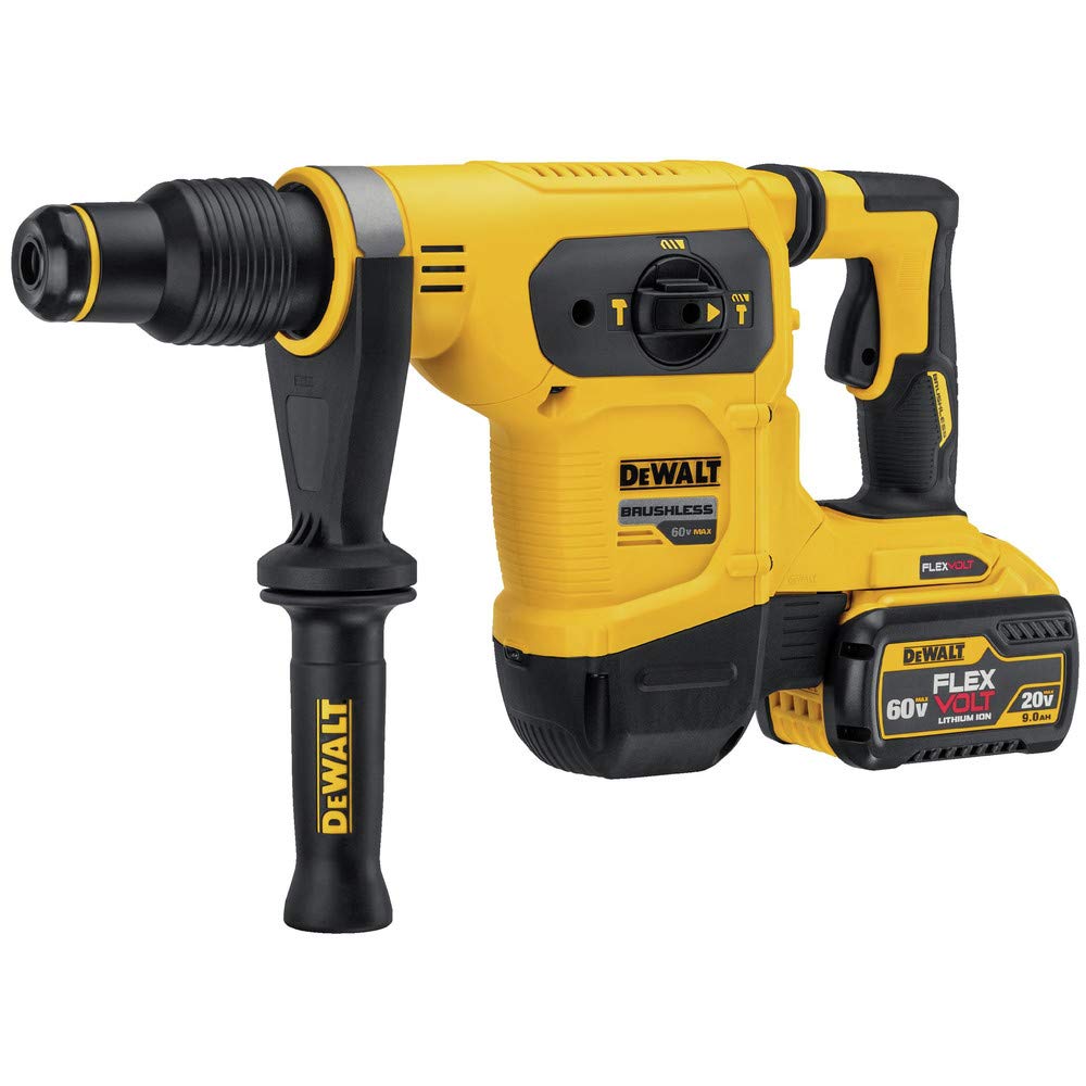 DEWALT FLEXVOLT 60V MAX Power Drill, Rotary Hammer/Drill Combination Kit, Drilling Machine, 1-9/16-Inch (DCH481X2)