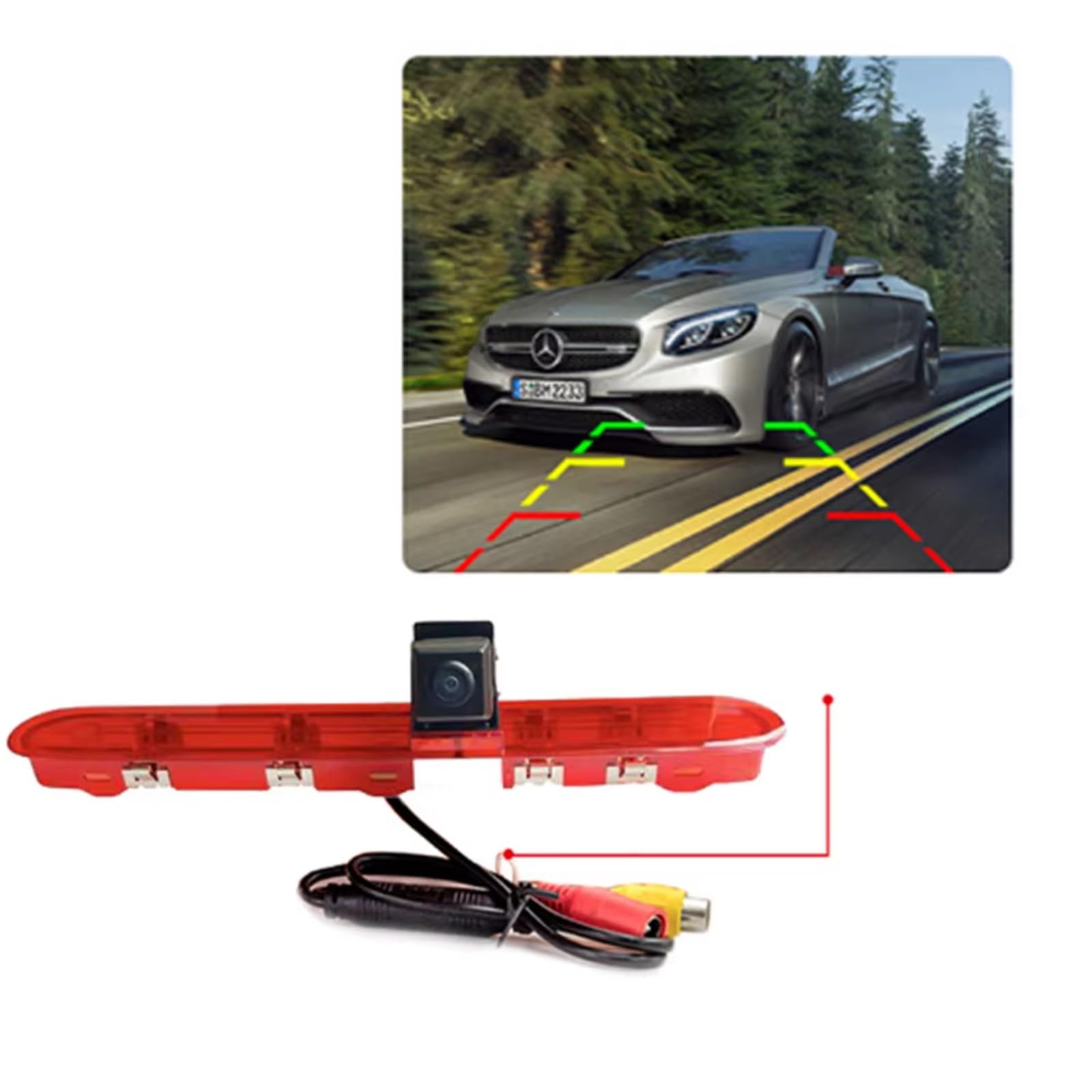Cámara Trasera Coche Compatible Con Citroën Para Jumpy Para Spacetourer 2016 2017 2018 2019 Cámara Visión Trasera Luz Freno Marcha Atrás