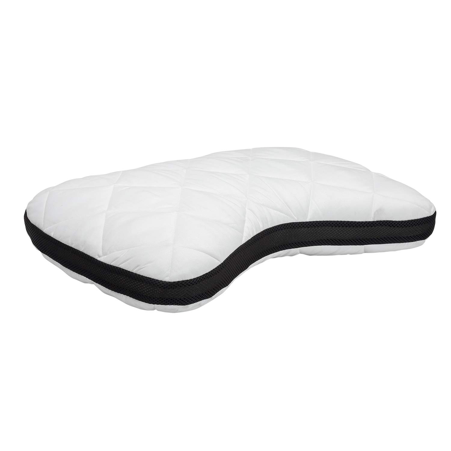 PIKOLIN Home - Almohada Viscoelástica de Hombros Antialérgica | 60x40 cm | Antiácaros e Hipoalergénica | Doble Funda | Firmeza Media | Dormir de Lado o Boca Arriba