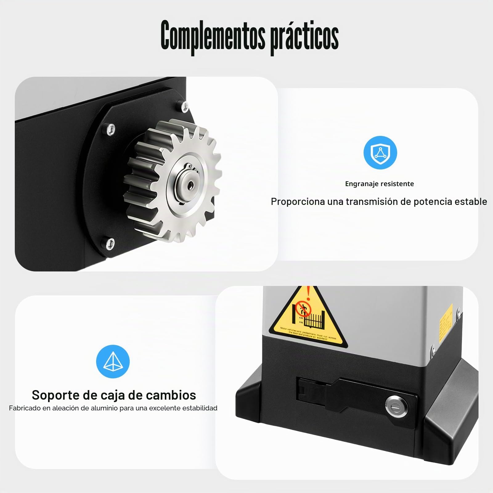750W Motor Puerta Corredera con Mando a Distancia Motores Para Puertas Correderas 2000kg correderas Kit