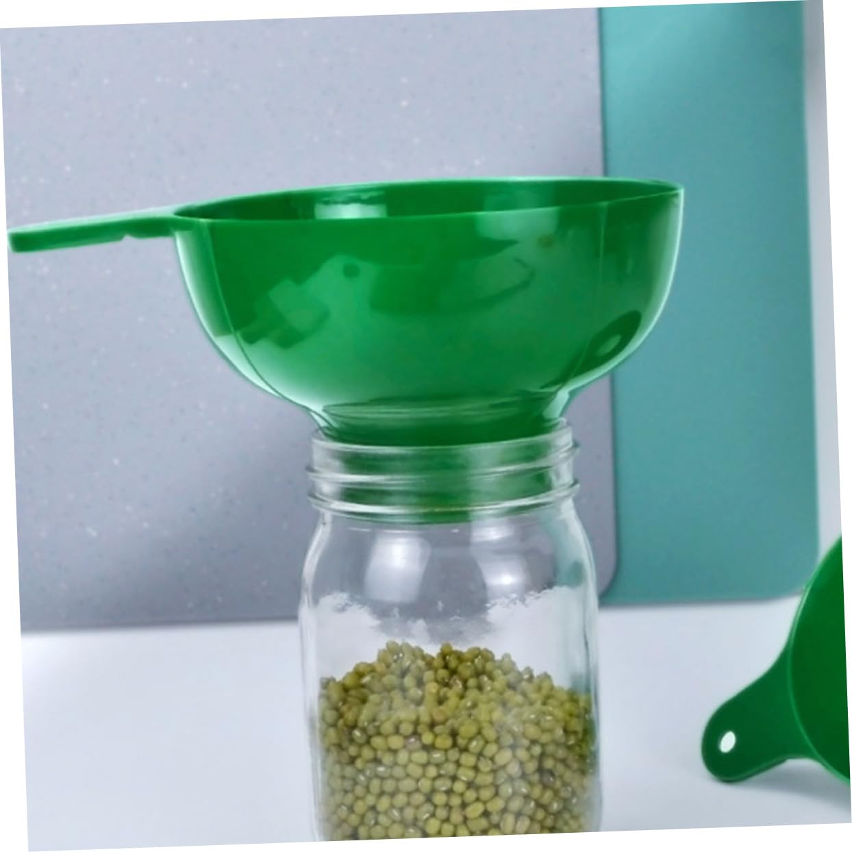 IMIKEYA 2 Set Imbuto Imbuti Dell'olio Imbuti Per Riempire Bottiglie Da Cucina in Plastica Per Riempire Le Bottiglie Accessori Da Cucina Pp Green 4 Pezzi * 2
