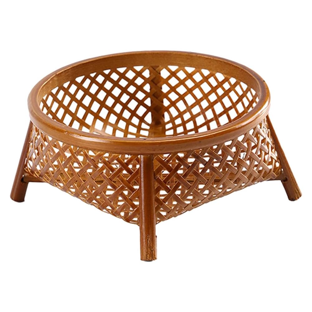 IJSDNVJNDX Food Basket Handwoven Fruit Bowl Serving Tray Decoration for Restaurant Bread Basket